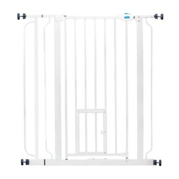 Carlson Pet Gate extra magas kutyakerítés macskaajtóval, 91,44 x73,66-92,71cm kép