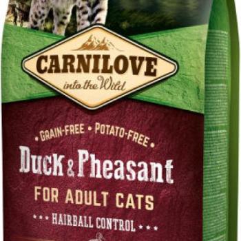 CARNILOVE Adult duck & pheasant Hairball Control 2 kg kép