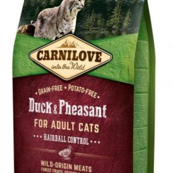 CARNILOVE Adult duck & pheasant Hairball Control 400 g kép