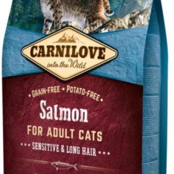 CARNILOVE Adult salmon Sensitive Long Hair 400 g kép