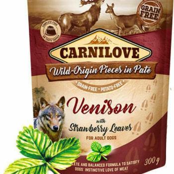 CARNILOVE Adult Venison with Strawberry Leaves 300 g kép