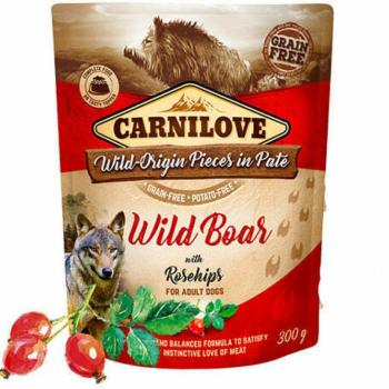 CARNILOVE Adult Wild Boar with Rosehips 300 g kép