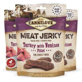 Carnilove Jerky Snack pulyka & szarvas filé 100 g kép