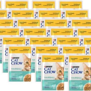 Cat Chow Hairball chicken in sauce 26x85 g kép