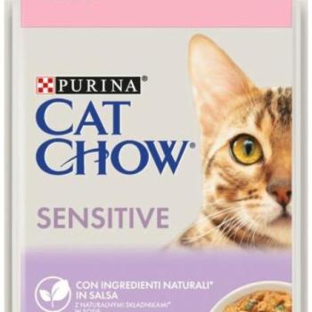 Cat Chow Sensitive salmon in sauce 26x85 g kép