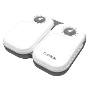 Cat Mate C200 2 étkezéses automata etető 2 x 400 ml macskáknak, kutyáknak kép