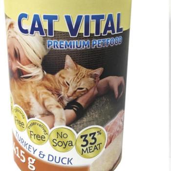 Cat Vital Duck and turkey 415 g kép