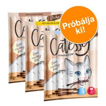 Catessy Sticks próbacsomag 30 x 5 g - I. mix: lazac & pisztráng, Bar-B-Q pulyka és szárnyas & máj kép