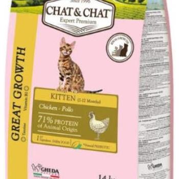 Chat&Chat Kitten chicken 14 kg kép