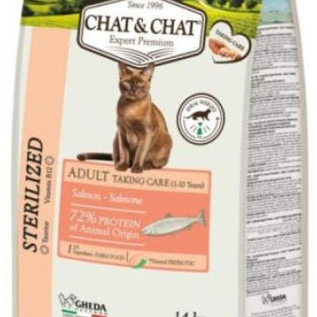 Chat&Chat Sterilized salmon 14 kg kép