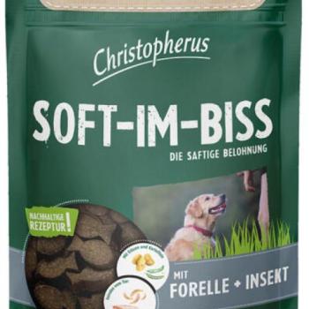 Christopherus Soft-Im-Biss Grain Free pisztráng és rovar 125 g kép