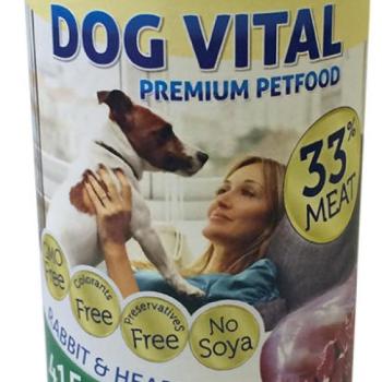 DOG VITAL Rabbit & Heart 415 g kép