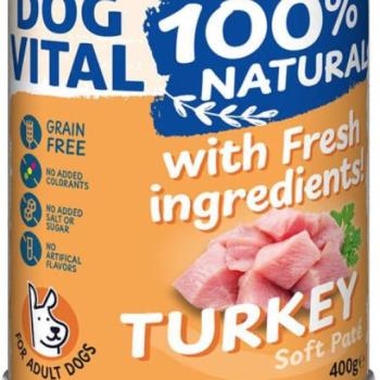 DOG VITAL Turkey paté 400 g kép