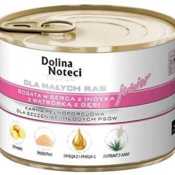 Dolina Noteci Premium Junior turkey hearts & goose liver 185 g kép