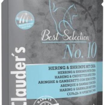 Dr.Clauder's Best Selection No.10 herring & shrimp with chia 85 g kép