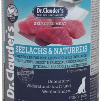 Dr.Clauder's Dog Selected Meat Canned Cod & Rice 800 g kép