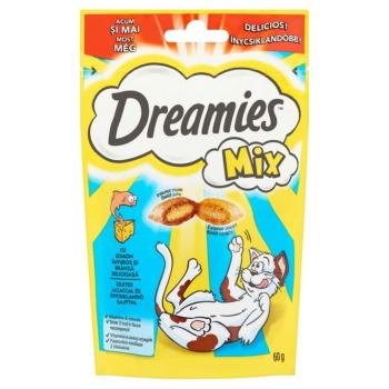 Dreamies Mix jutalomfalat macskák számára lazaccal és sajttal 60 g kép