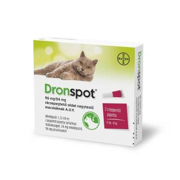 Dronspot rácsepegtető oldat nagytestű macskáknak A.U.V. 2 x 1,12 ml kép