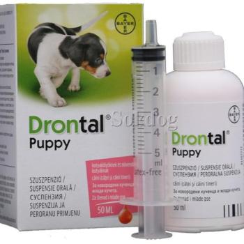 Drontal Puppy féreghajtó szuszpenzió kölyökkutyáknak 50 ml kép