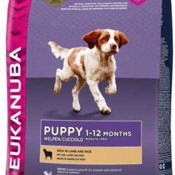 EUKANUBA Puppy & Junior rich in Lamb & Rice 12 kg kép