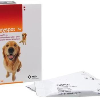Exspot Spot On - Kullancs és bolha elleni csepp felnőtt és kölyökkutyáknak 1 ml kép
