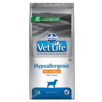 Farmina Vet Life Dog Hypoallergenic hal & burgonya - 12 kg kép