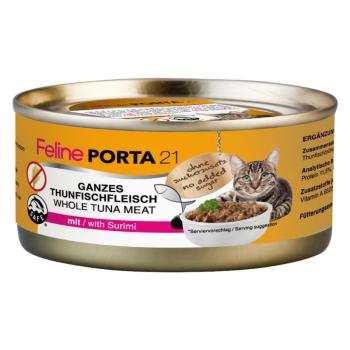 Feline Porta 21 gazdaságos csomag - 24 x 156 g - Tonhal & surimi kép