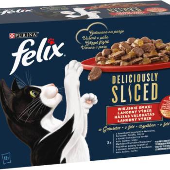 FELIX Deliciously Sliced Farm in jelly 12x80 g kép