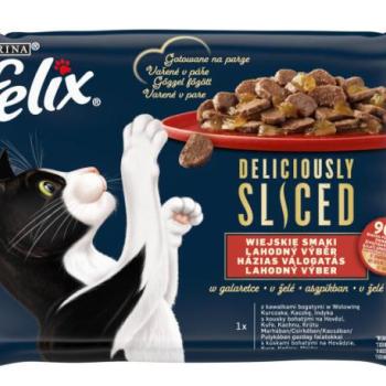 FELIX Deliciously Sliced Farm in jelly 4x80 g kép