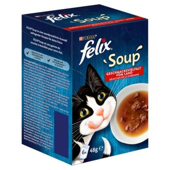 Felix Soup Házias Válogatás marhával, csirkével, báránnyal 6 x 48 g kép