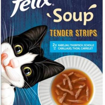 FELIX Soup Tender Strips cod/tuna/flatfish 6x48 g kép