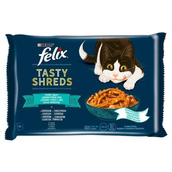 Felix Tasty Shreds halas válogatás szószban 4 x 80 g kép