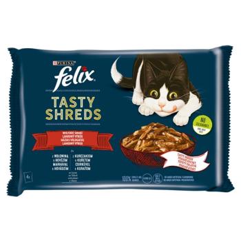 Felix Tasty Shreds házias válogatás szószban 4 x 80 g kép