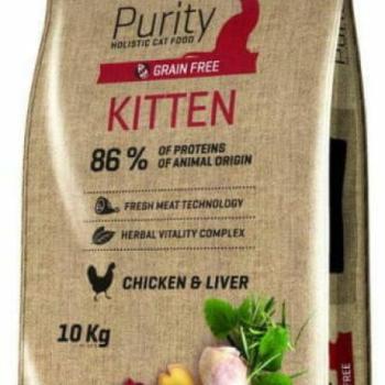 Fitmin Purity Kitten chicken & liver 10 kg kép