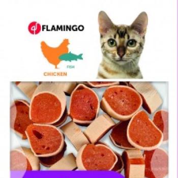 Flamingo Cat Snack - csirkés és halas tekercsek 50 g kép