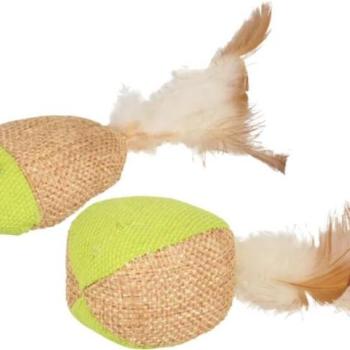 Flamingo Labda és hal tollal 10 cm kép