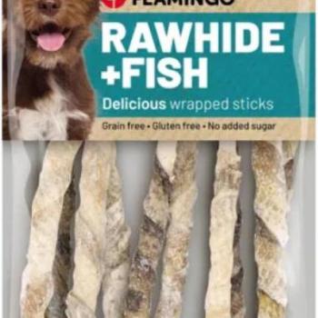 Flamingo Nyersbőr rúdakra tekert halbőr 85 g kép