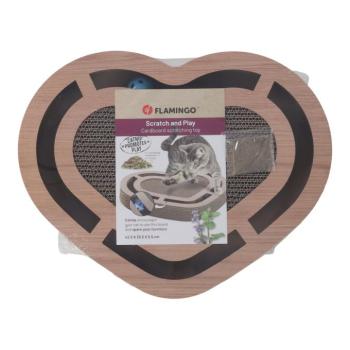 Flamingo Poro kaparójáték macskáknak, barna 42,5x33,5x5,5cm kép