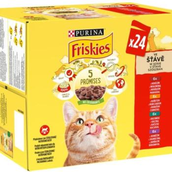 Friskies Beef/chicken/duck/lamb in sauce 24x85 g kép