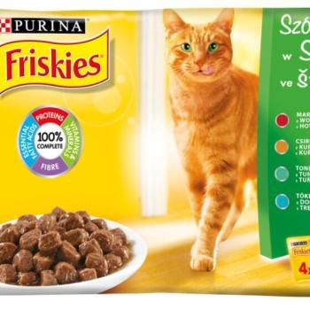 Friskies Beef/chicken/tune/cod in sauce 4x85 g kép