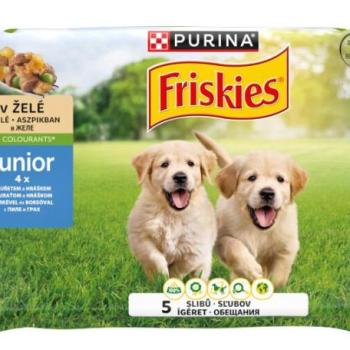 Friskies Junior chicken & peas 4x85 g kép