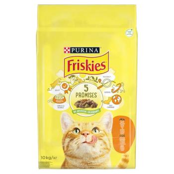 Friskies száraz macskaeledel - csirkével és hozzáadott zöldségekkel 10 kg kép