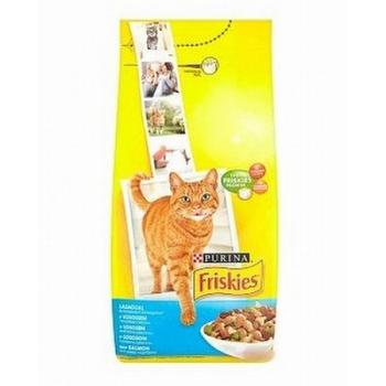 Friskies száraz macskaeledel - lazaccal és hozzáadott zöldségekkel 10 kg kép