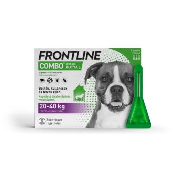 Frontline Combo rácsepegtető oldat kutyáknak 3 db L-es pipetta kép