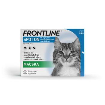 Frontline rácsepegtető oldat macskáknak 3 pipetta kép