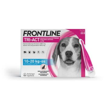 Frontline Tri-Act rácsepegtető oldat kutyáknak 10-20 kg-os kutyáknak kép