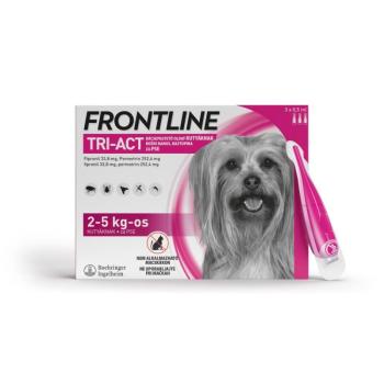 Frontline Tri-Act rácsepegtető oldat kutyáknak 2-5 kg-os kutyáknak kép