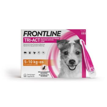 Frontline Tri-Act rácsepegtető oldat kutyáknak 5-10 kg-os kutyáknak kép