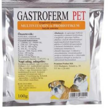 Gastroferm Pet probiotikum és vitamin por 100 g kép