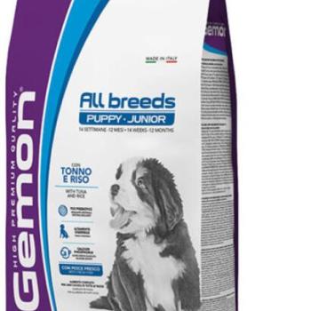 Gemon Puppy & Junior tuna & rice 3 kg kép
